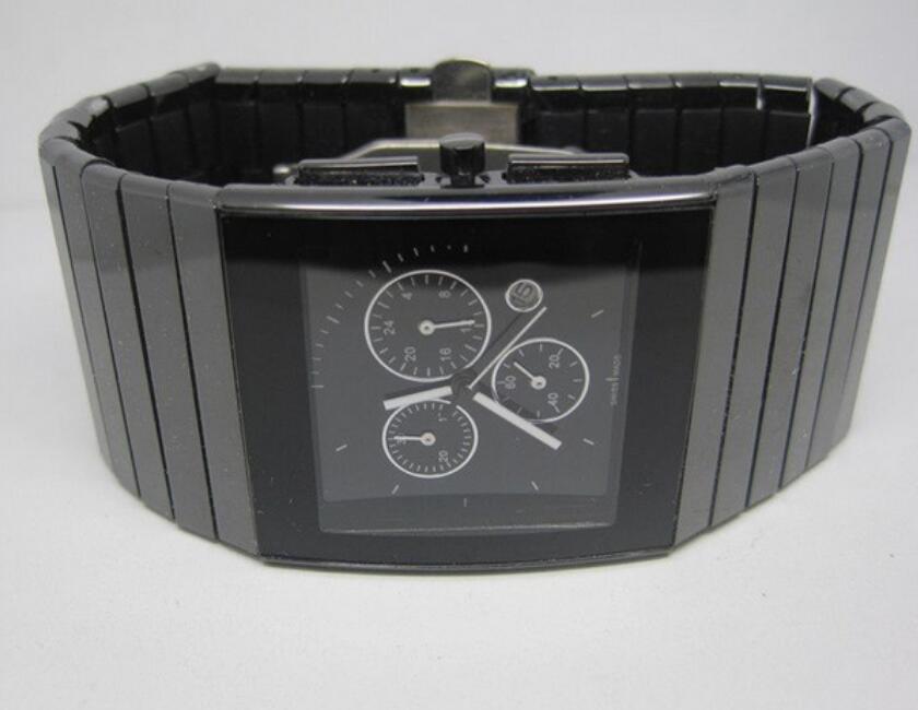 Men's watch Hot Sell Male watches ceramic quartz stopwatch men chronogrpah wristwatches RA09