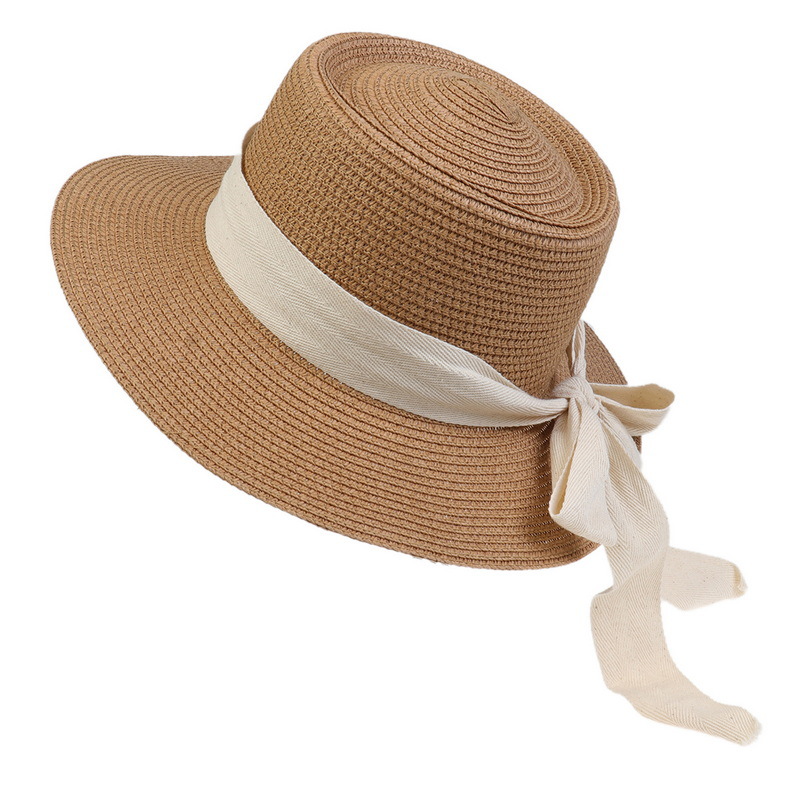 2023 Été Chapeau De Paille Femmes Plage Ombre Chapeaux Femme Pliable Protection Solaire Cap En Plein Air Voyage Vacances Casual Caps Sunhat Sunhats 17 couleurs