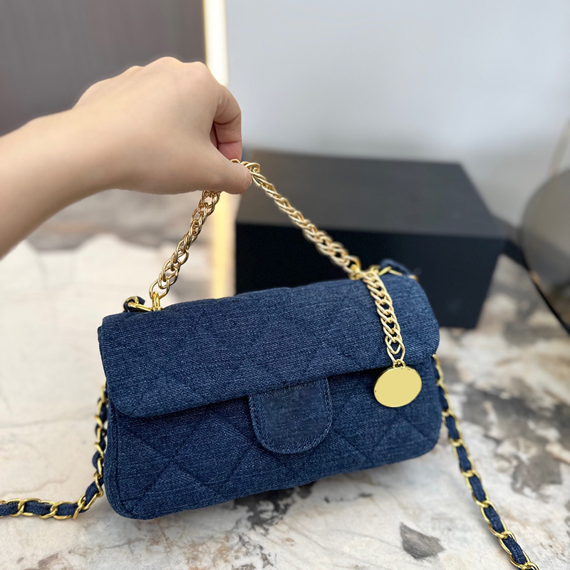 Umhängetaschen Designer CC Bag Channel Trend 23 Taschen Design Denim Antik Kleine Tragetasche Damen Umhängetasche Messenger Bag Channel Bags Geldbörse Handtasche Kettentaschen Goldmünze