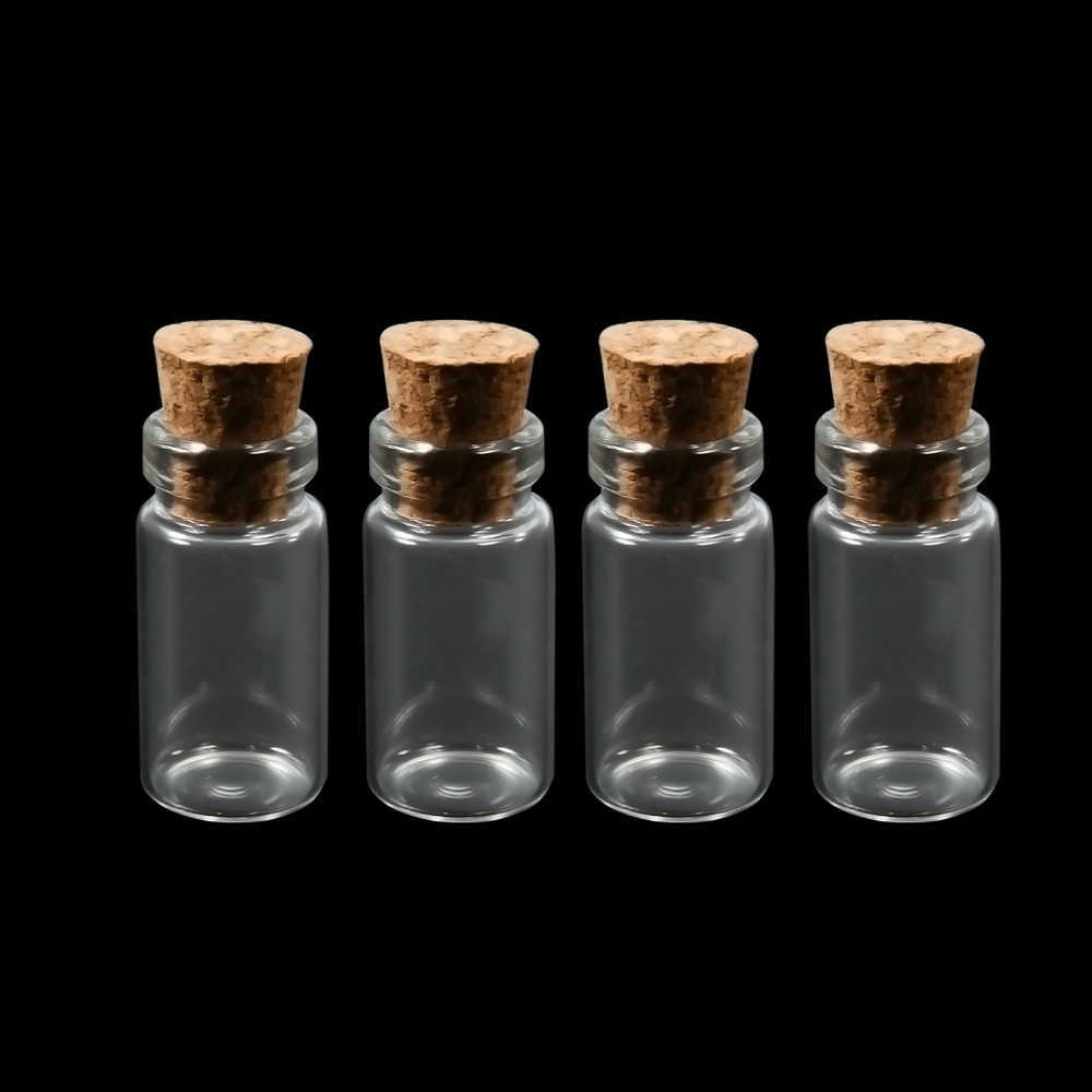 Mini Küçük Cam Şişeler Açık Cork Stopper Jars Minik Düğün Şişeleri Mesajı Konteynerler Takılar 24x12mm/11*22mm 5syu