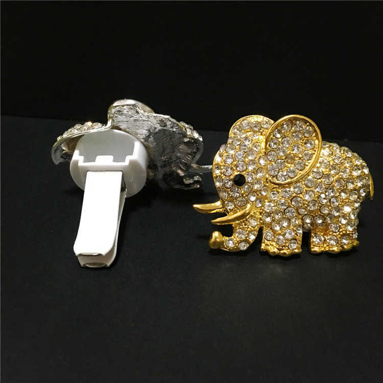 Bling biltillbehör aroma vent clip bil lukt bil parfym luft friskare i bilprydnader diamant elefant auto interiör dekor