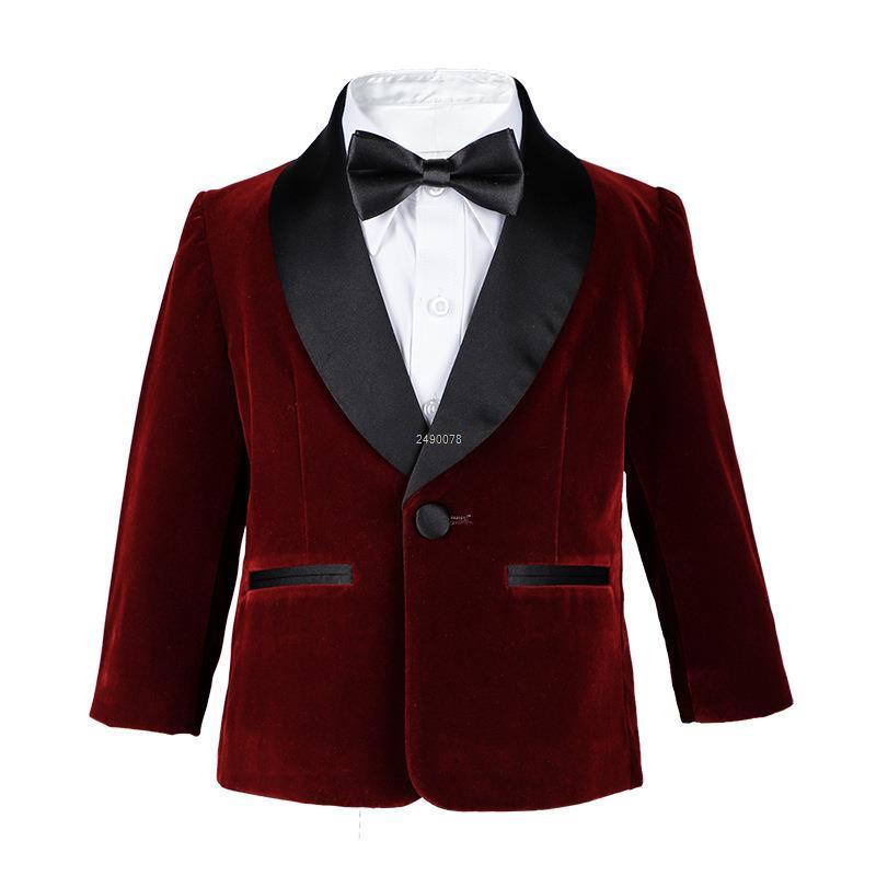 Anzüge Kinder 1 Jahr Geburtstag Kleid Baby Jungen Grün Samt Blazer Jacke Hosen Pograph Anzug Kinder Hochzeit Leistung Party tragen 230608