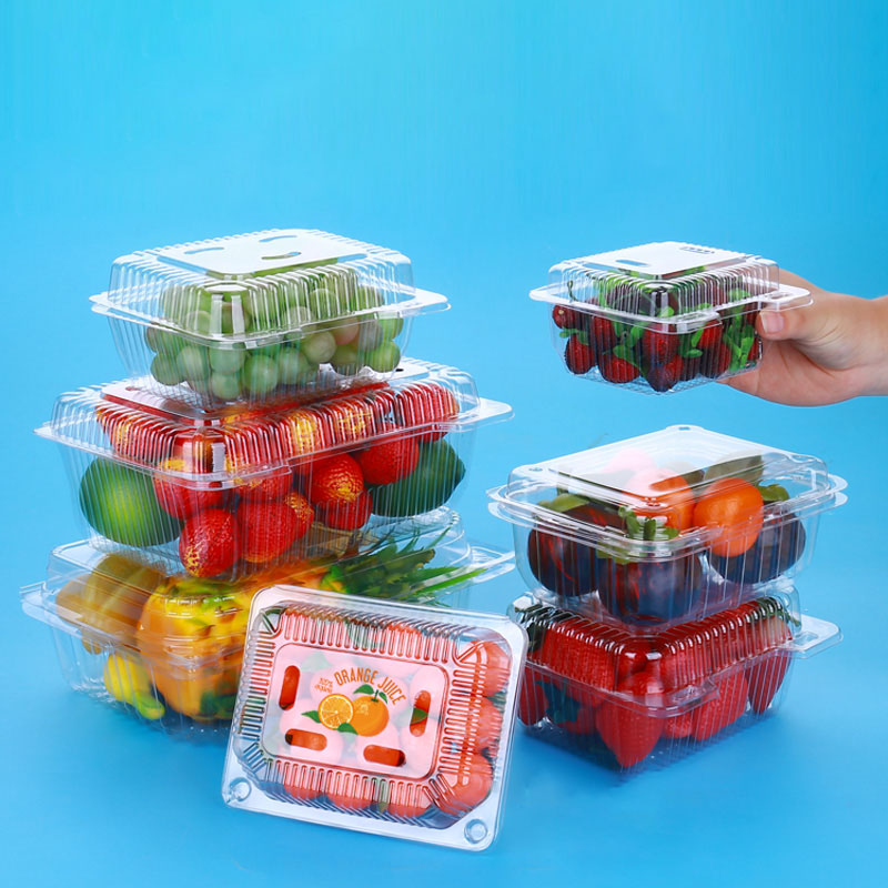 Manufacturer's direct supply of disposable fruit packaging, packaging boxes, transparent fruit boxes, multiple specifications