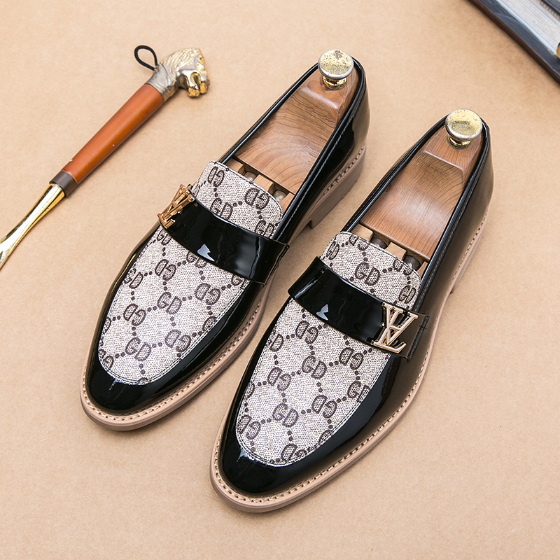 Дизайнер роскошных брендов Tiger Head Decorative Leffer Shoes для крокодилового принта Мужчины удобная обувь джентльменская формальная деловая кожаная обувь