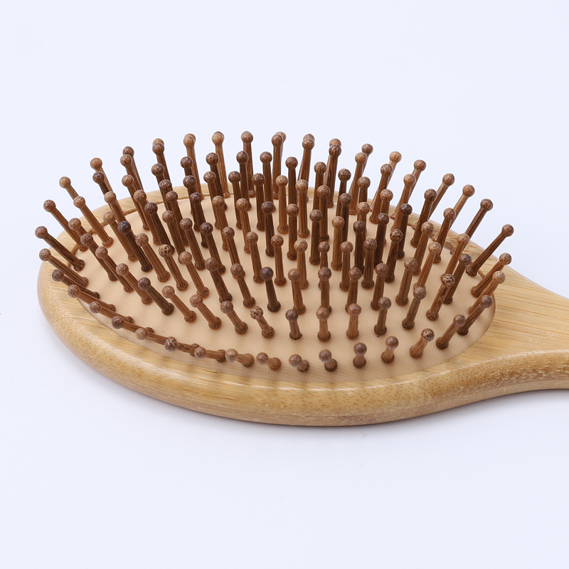 Pettine capelli in bambù in legno Spazzola paddle sana Spazzola massaggio capelli Spazzola capelli Pettine Cura dei capelli cuoio capelluto Pettini sani Styler Styling Tool