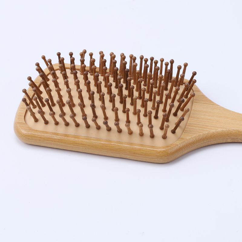 Peigne à cheveux en bambou en bois brosse à palette saine brosse de Massage des cheveux brosse à cheveux peigne soins des cheveux du cuir chevelu peignes sains Styler outil de coiffure