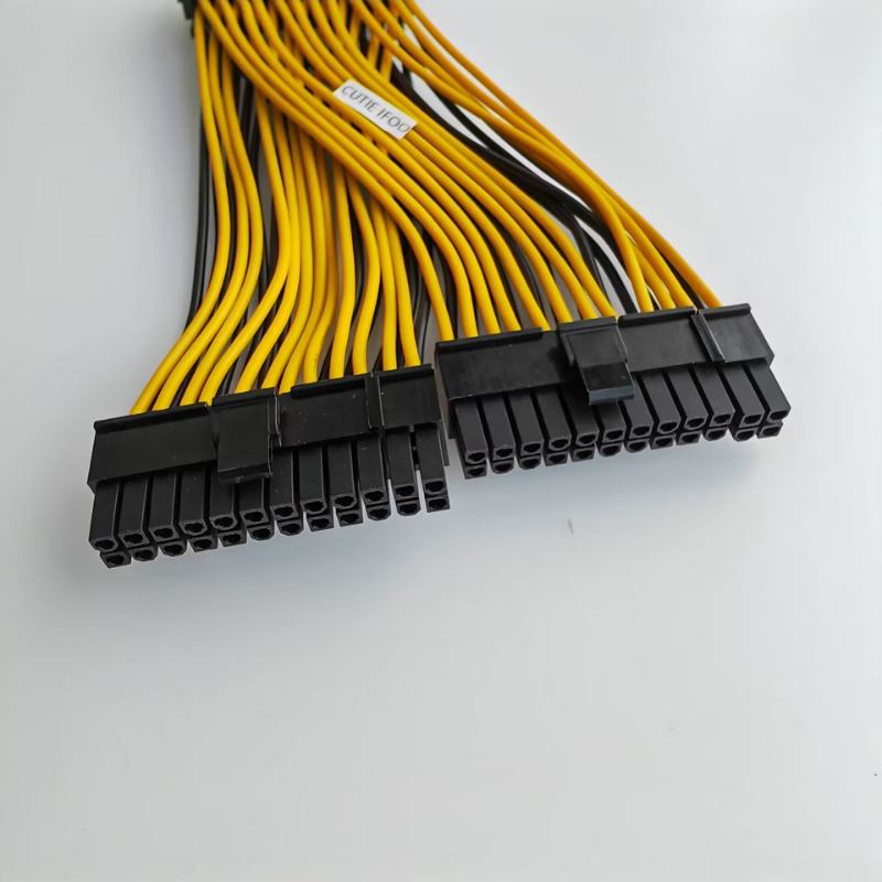 1 zu 2 Port Netzteil Netzteil 24-pin Splitter Kabel 24pin 20 + 4 für Dual ATX Motherboard weibliche zu männliche Y Adapter Verlängerungskabel