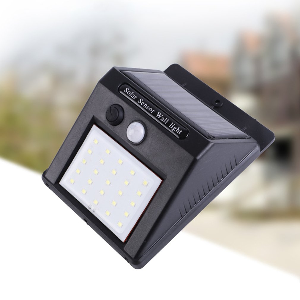 20 LED impermeable IP65 alimentado por energía Solar inalámbrico PIR Sensor de movimiento luz exterior jardín paisaje patio césped seguridad lámpara de pared