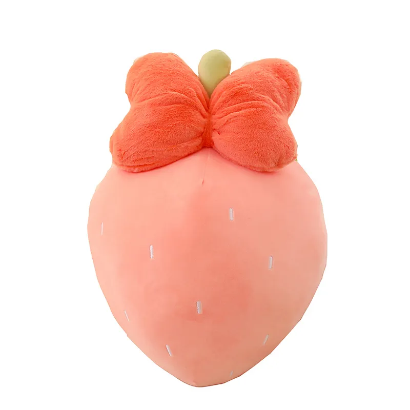 Moda brinquedo de travesseiro de morango portátil boneco de morango macio criativo brinquedo de pelúcia fofo de morango para suprimentos domésticos