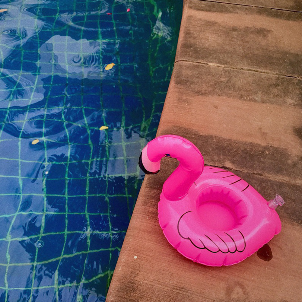 20 stks Tropische Flamingo Party Decoratie Bekerhouder Pvc Water Float Opblaasbare Drink Cup voor Volwassenen Zwembad Drinkware Lade Decor