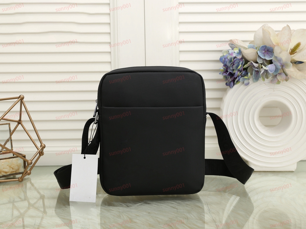 Tamanho pequeno bolsa de ombro luxo carta design oficial sacos masculino cor sólida saco do mensageiro carteira designer lona vertical saco pastas