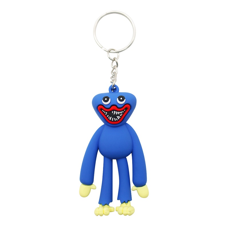 Manufacturers wholesale 7.4cm 2-color Huggy Wuggy keychain toys cartoon games perimeter hanging children's gifts