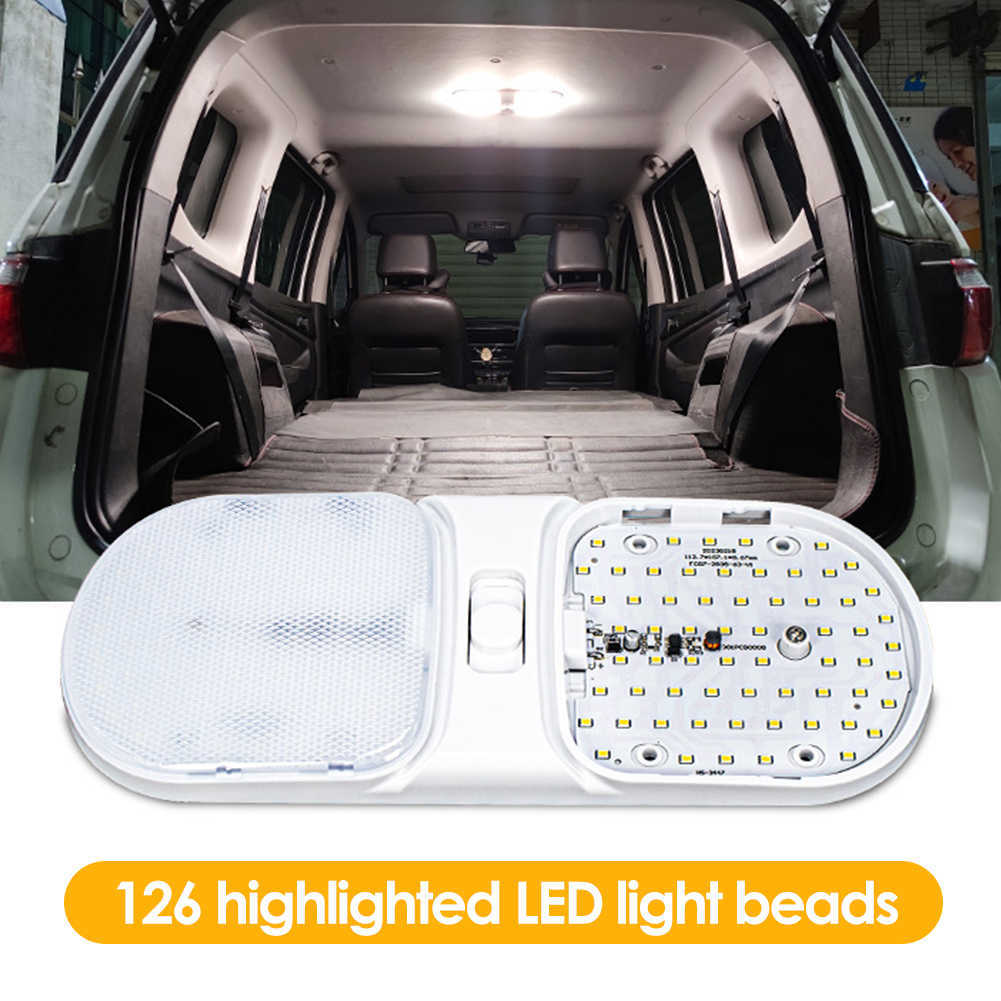 Novo 126 LED veículo luz interior do carro cúpula telhado teto tronco leitura luz do carro lâmpada lâmpada de alta qualidade estilo do carro luz noturna