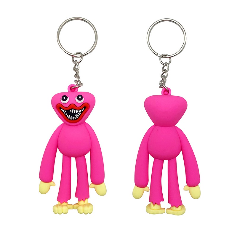 Fabricants en gros 7.4cm 2 couleurs Huggy Wuggy porte-clés jouets jeux de dessin animé périmètre suspendus cadeaux pour enfants