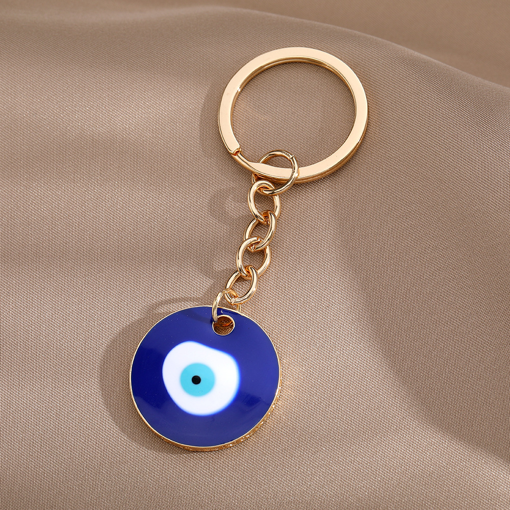 Turc mauvais œil porte-clés porte-clés femmes hommes émail chanceux bleu oeil sac voiture boîte téléphone breloque porte-clés