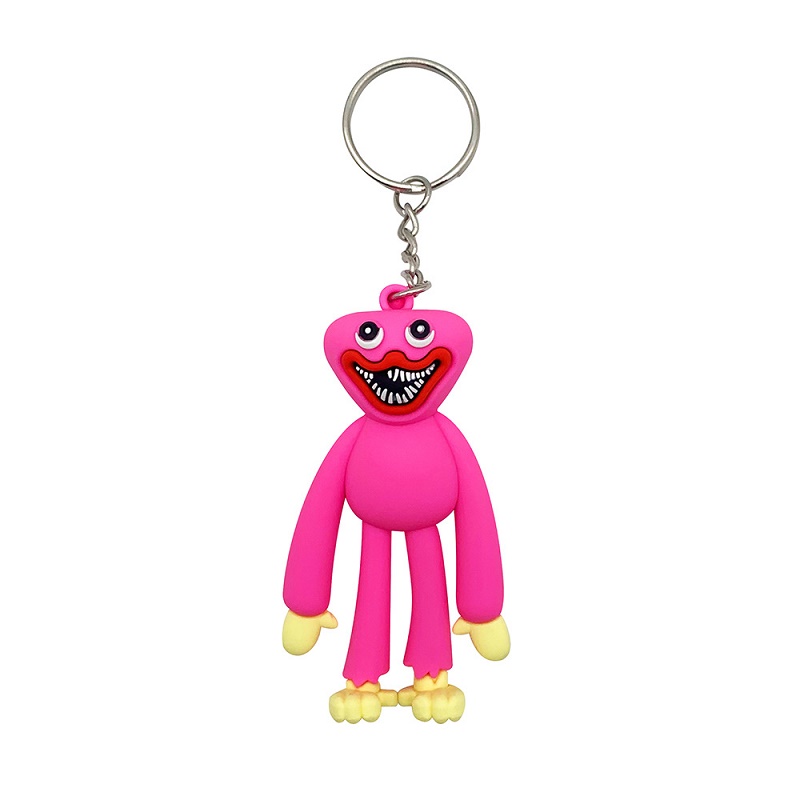 Fabrikanten groothandel 7,4 cm 2-kleuren Huggy Wuggy sleutelhanger speelgoed cartoon games perimeter hangende kindercadeaus