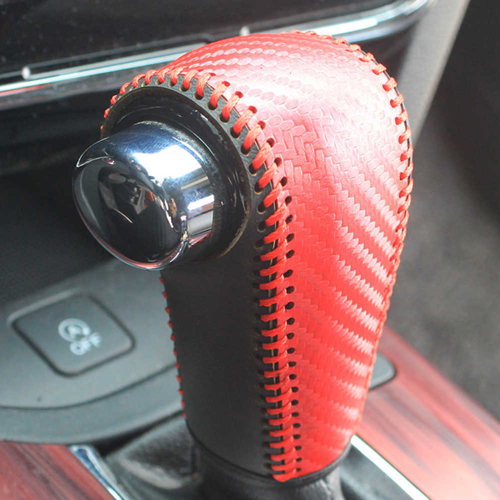 New Leather Car Gear Head Shift Knob Cover Fit for Honda CRV CR-V 2017-2021 Gear Shift Collars Accessories For Ibiza