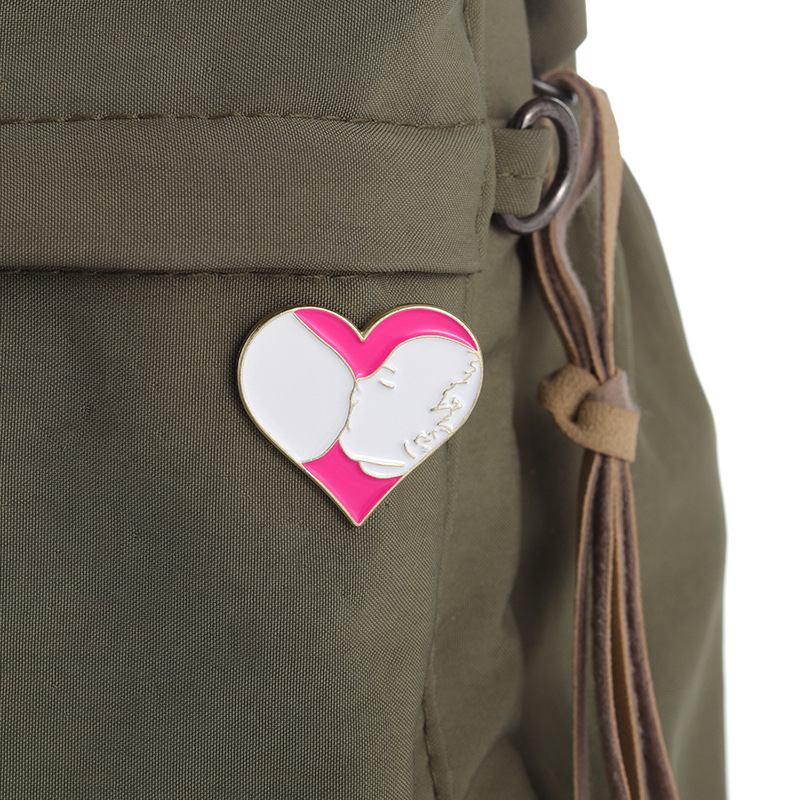 Broches Pins voor Dames Mode Broche Pins Mother's Love Moeder en Baby Love Heart Clips voor Jurk Doeken Tassen Decor Emaille Sieraden Badge Groothandel