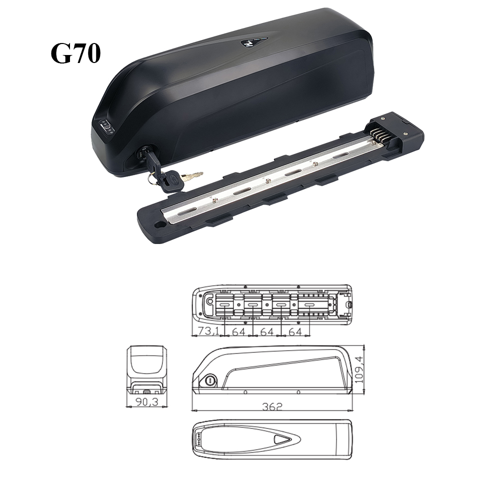 Archon hailong battery pack 48V 52V 17.5Ah For BBSHD 1000W shark fat tire ebike batteries US EU Stock with 3A Charger