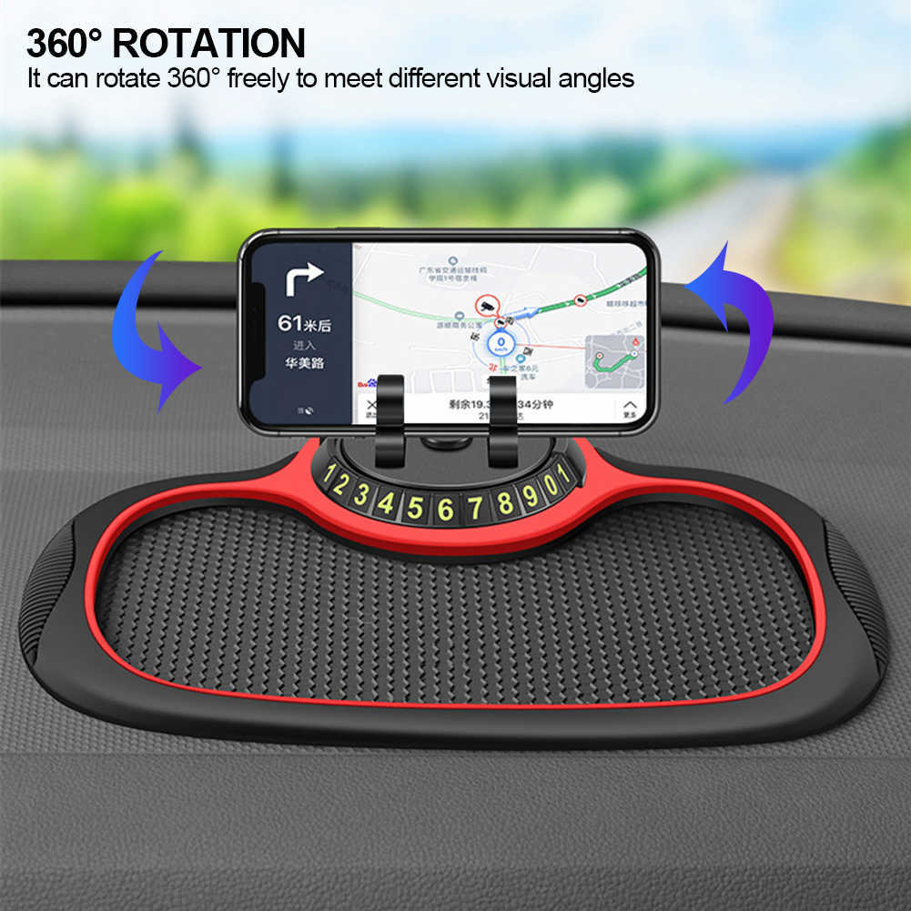 Nouveau tapis antidérapant de voiture multifonctionnel support de téléphone automatique antidérapant collant Anti-glisse support de téléphone de tableau de bord en Silicone tapis de tapis de voiture de tableau de bord en Silicone