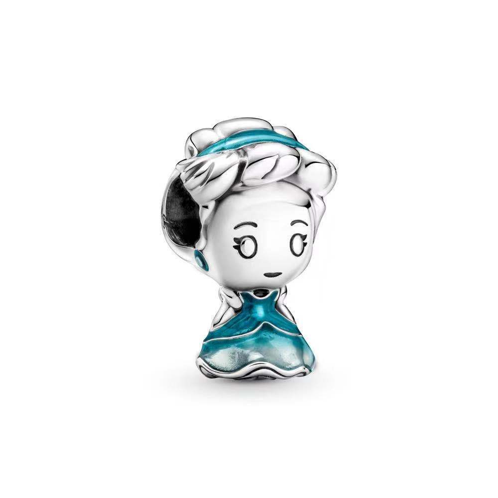 Pandora-Anhänger aus 925er-Sterlingsilber, passend für Pandora, niedliche Cartoon-Figur, Apple-Serie, Ornament, verstellbare Zug-Armbandperle, kostenlose Pandora-Box beim Kauf