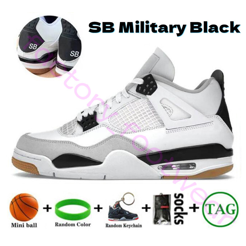 رجال 4 عالي OG 4S لكرة السلة أحذية Jumpman البديلة العسكرية الأسود Cat University Blue Pine Green Sail Yellow Red Thunder Oreo Men Men Women Sneakers Trainers