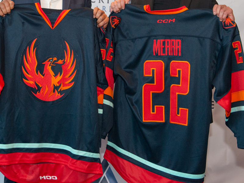 Coachella Valley Firebirds Hockey Jersey Max McCormick Kole Lind Tye Kartye Cameron Hughes Brogan Rafferty Jesper Froden Ryker Evans Andrew Poturalski John Hayden