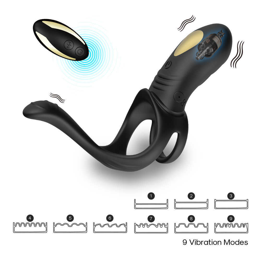 Paar Vibrator mit Ring Penis Cock Vagina Stimulator Männer Semon Lock Verzögerung Ejakulation Cockring Anal für