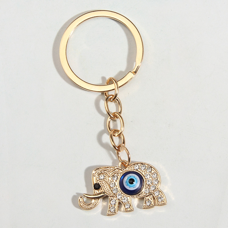 Creative Devil's Eye Keychain Pendant Jewelry Diamond Set Evil Eye Bag Car Keychains Accessories In Bulk