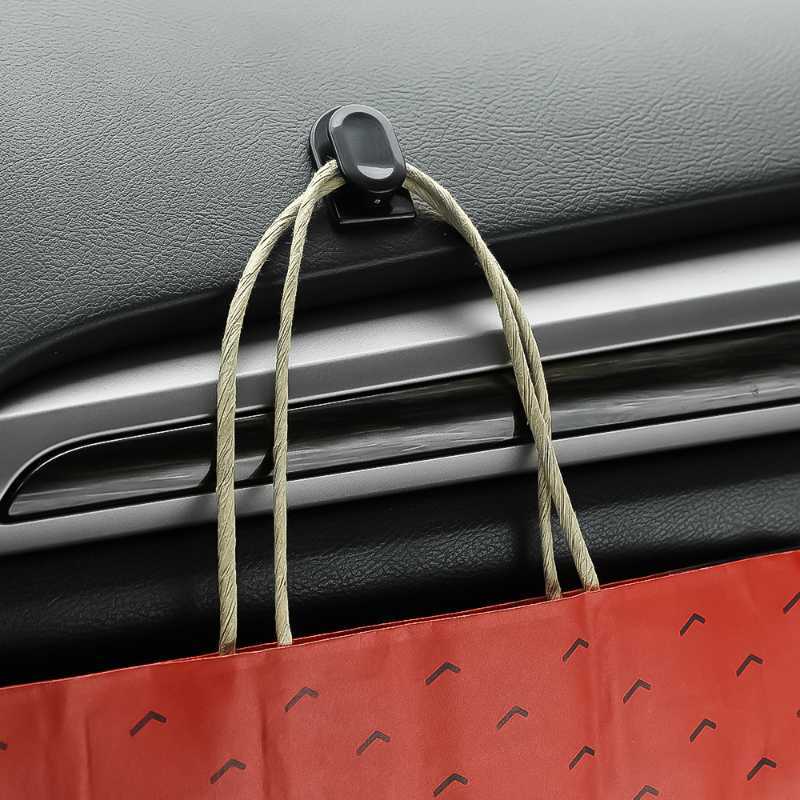 Nieuwe nieuwe auto onzichtbare plakhaak mini compacte en stijlvolle zelfklevende duurzame houder auto interieur vuilniszak organizer