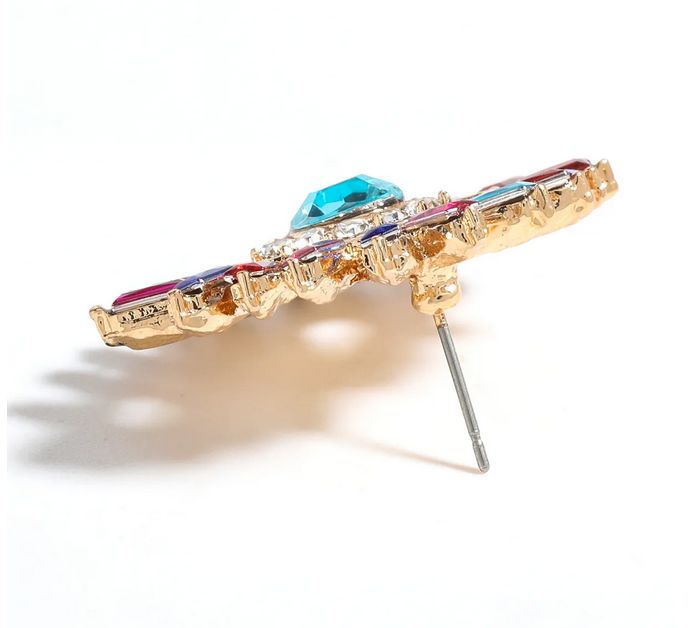 Złe oczy Kolczyki stadnina dla kobiet dziewczęta prezent moda akryl kryształowy kryształowy oświadczenie pereł w dniu przyjęcie weselne mrożone ucha biżuteria