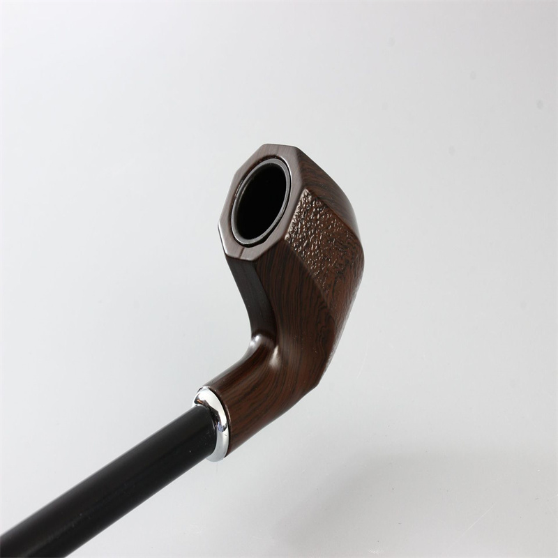 Smoking Pipes Wood grain brown resin wood pipe type black red long rod long rod wooden pipe smoking set