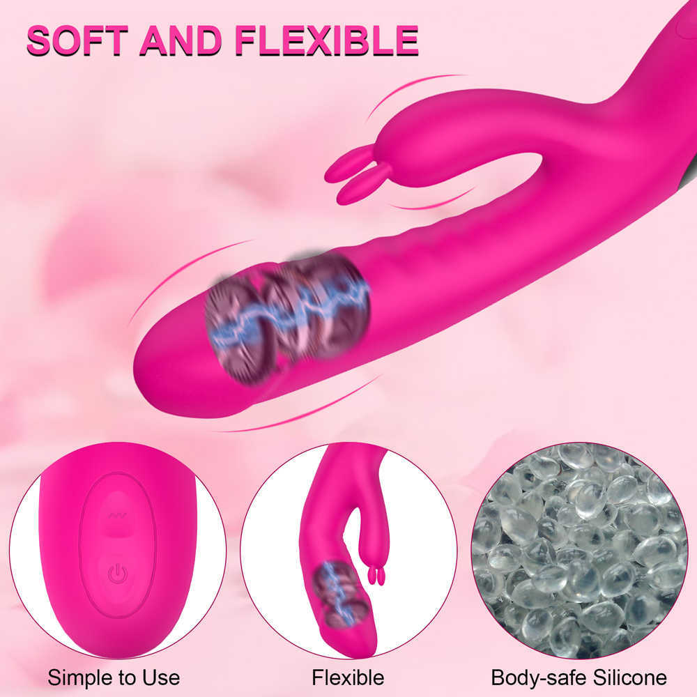 Nieuwste Rabbit Vibrator voor Vrouwen G-spot Vagina Vrouwelijke Masturbator Clitoris Stimulator Volwassenen 18