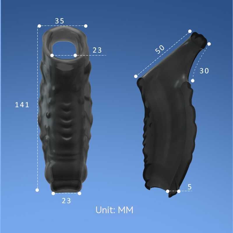 Penis Enlargement Sleeve Extender Enlarger Foreskin Ring Glans for Men Delay Ejaculation Shop