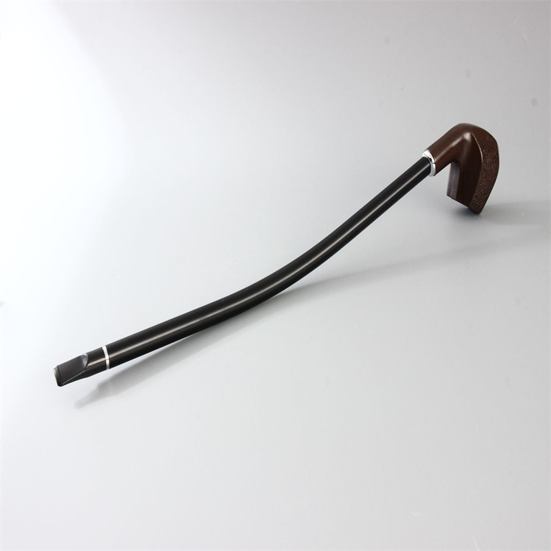 Smoking Pipes Wood grain brown resin wood pipe type black red long rod long rod wooden pipe smoking set