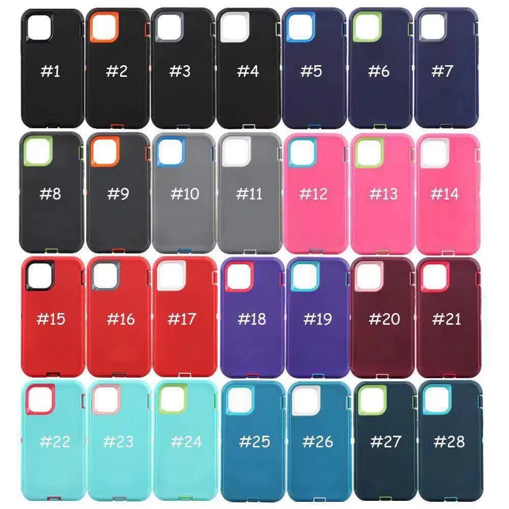 Apple iPhone 15 14 13 Pro Max Samsung S23 Plus S22 Ultra Note 20 용 Otterrbox Defender Series Case Case