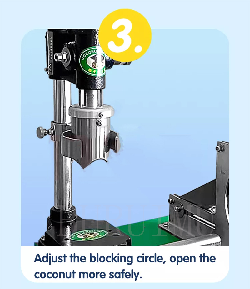 IT-MCP1 Dispositifs d'outil de coupe d'ouverture de trou de noix de coco Machine de découpe d'ouverture de noix de coco en acier inoxydable