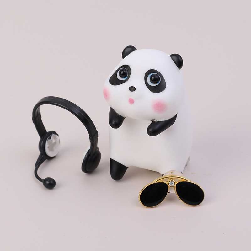 Ny söt tecknad DJ Tiger Panda Car Ornaments Interiör DekorAction Accessories Creative Gift Home Decoration