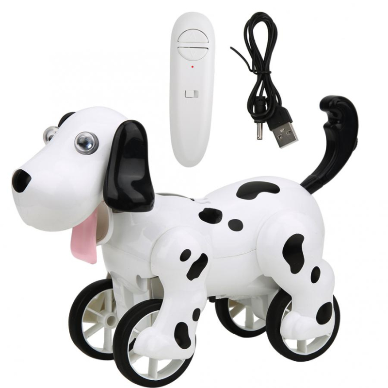 Barnens pedagogiska leksak High Simulaiton Dog Remote Control RC Robot Dog kan låta promenader som spelar blinkande barn bästa presentleksak hund