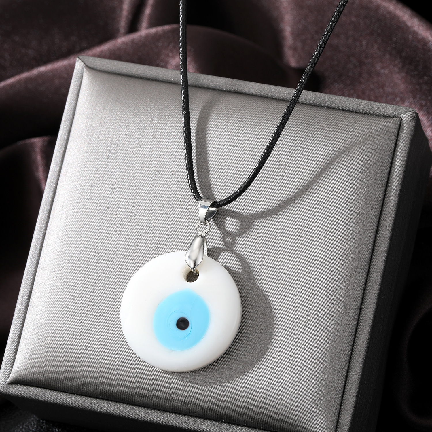 Turquie mauvais yeux collier pour femmes hommes 30 MM verre coloré bleu oeil pendentif colliers bijoux de fête