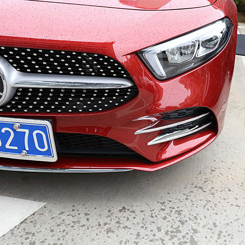 Nowy samochód Przednie lampy przeciwmgielne Paski Paski do Mercedes Benz A klasa W177 V177 A180 A200 A220 A250 2019-2021 Akcesoria