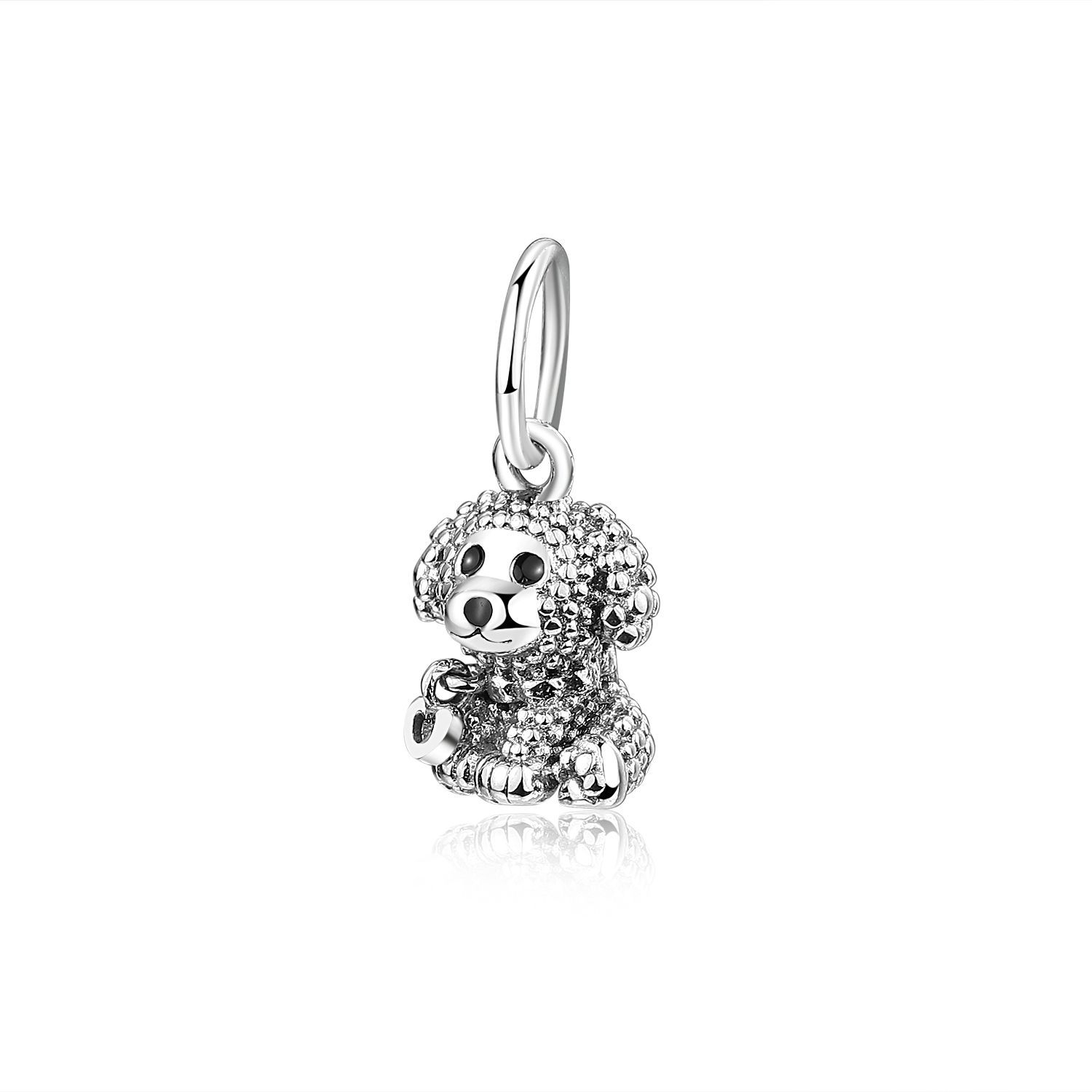 Authentic Pandora-925 Sterling Silver Charm Beads Animal Bead Cute Girl Accessories Beads Bracelet Charm Suitable for Original Bracelet Designer Jewelry for Women