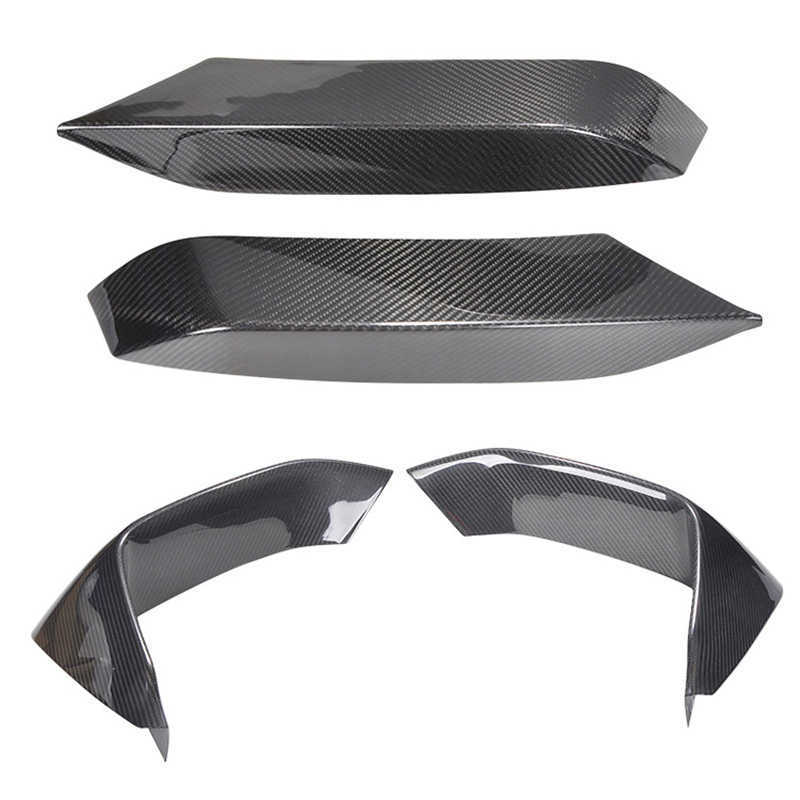 New Real Carbon Fiber Car Front Bumper Upper Corner Air Intake Trim Strip Spoiler For BMW F80 M3 F82 F83 M4 2015 2016 2017 2018