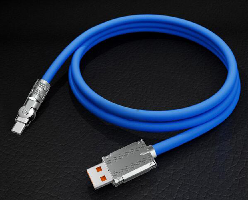 180 Derece Döndür 6A USB Tip C Mikro Veri Kablosu 1m 3ft 1.5m Android Hızlı Şarj Kablosu Süper Hızlı Şarj Adaptörü PD 120W MAX PD Huawei Samsung S23 S22