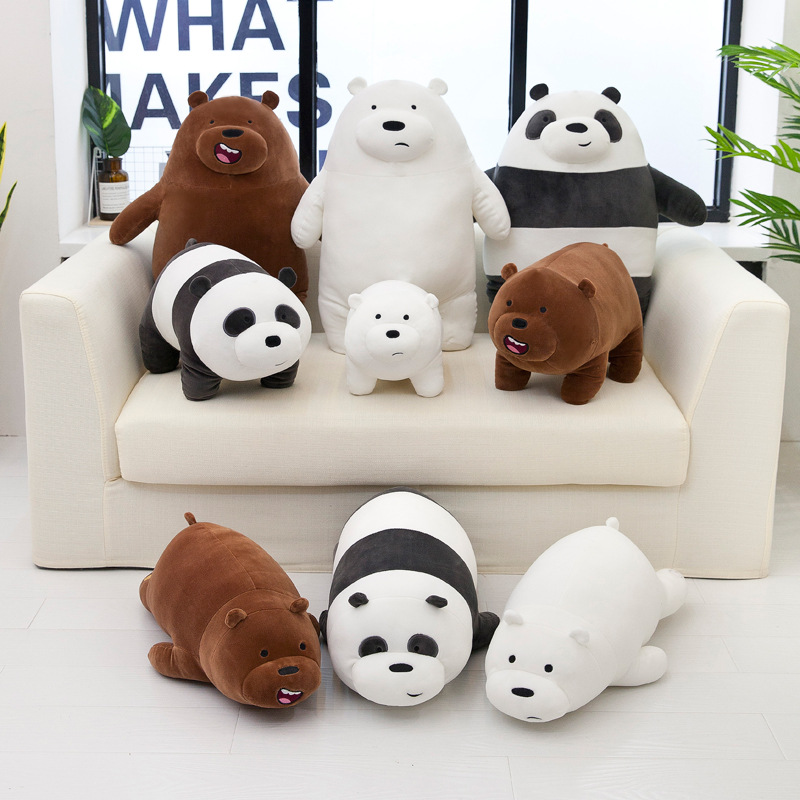 Atacado 12 tipos de urso panda fofo, urso pardo, brinquedos de pelúcia, jogos infantis, companheiros, atividades da empresa, presentes, decoração de quarto