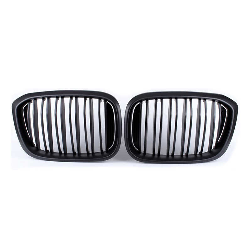 Nouvelle calandre gypsophile Double latte haute qualité voiture pare-chocs avant rein grilles noires pour BMW 3 4 X3 X4 G01 G02 G08 2018-2021