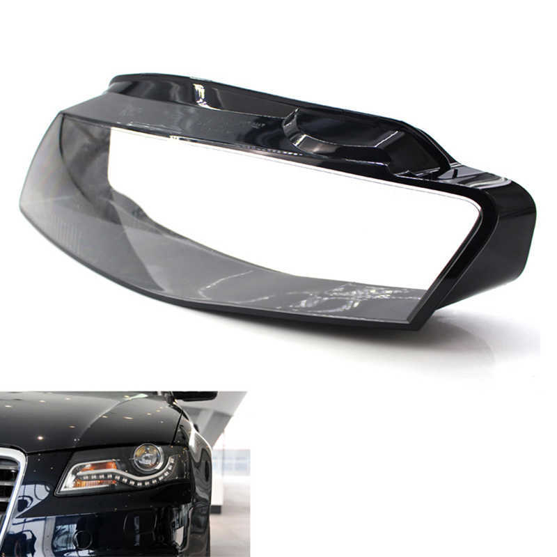 Neue Für Audi A4 A4L B8 2009 2010 2011 2012 Front Scheinwerfer Glas Maske Lampe Abdeckung Transparent Shell 8K0941029C 8K0941030C Zubehör