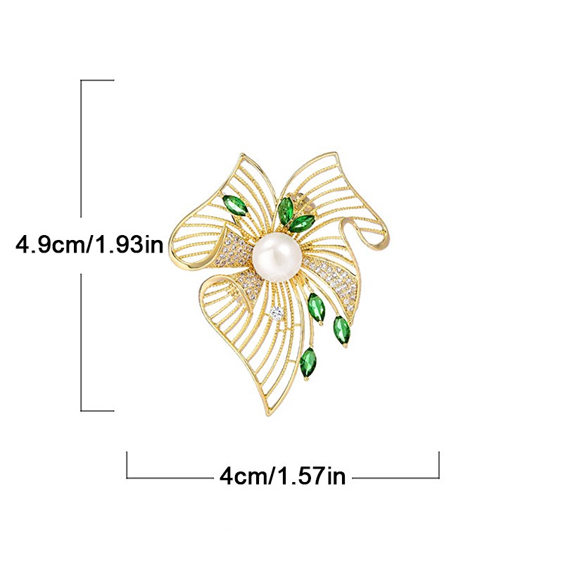 Vrouwen Elegante Holle Laat Exquisite Crystal Pins Broches Creatieve Casual Trendy Metalen Badges Party Banket Sieraden Pines Gift