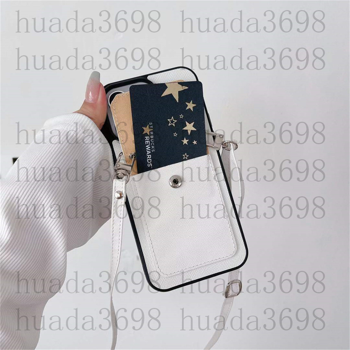 مصمم Crossbody Card Wallet Wallet For iPhone 15 15pro 14 13 12 11 Pro Max 14Promax 13Promax 14Pro 13Pro 12Pro X XR XS Luxury Buck P Case with Lanyard
