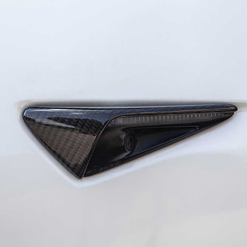 Nowy prawdziwy pokrywka skrzydła z włókna węglowego dla Tesla Model 3 /Y 2022 CAR ZEWNĘTRZNEGO Grzmot Fender Akcesoria dekoracji